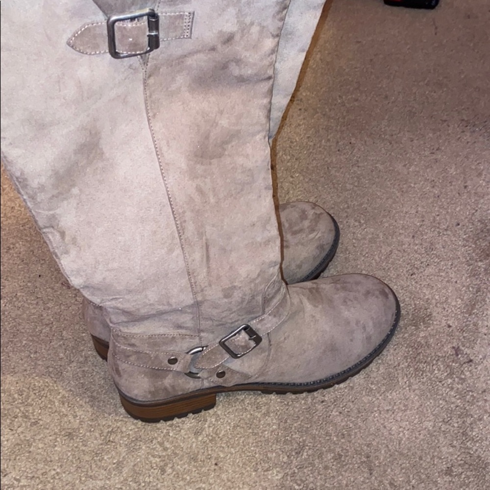 Riding boots Brown suede
